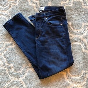 Agolde x Amour Vert Sophie Crop In Indigo